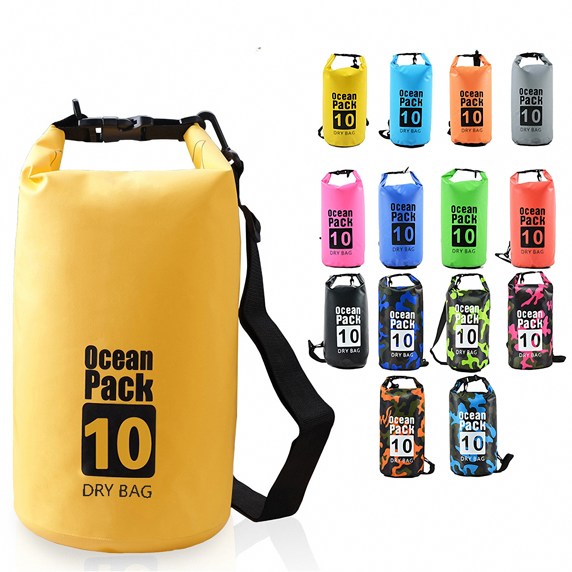 10L Waterproof Dry Bag for Outdoor Activities