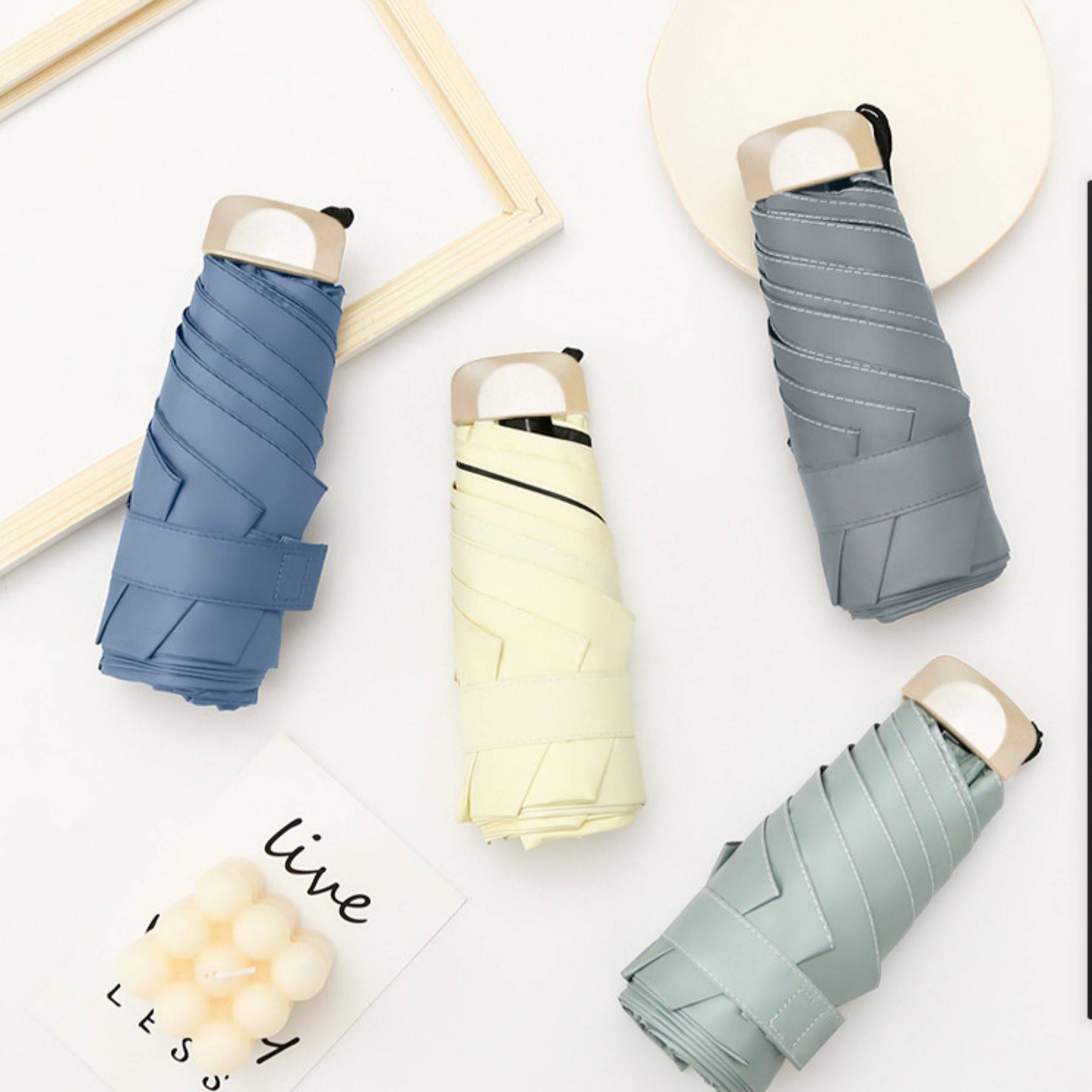 Ultralight mini sunscreen folding umbrella 2