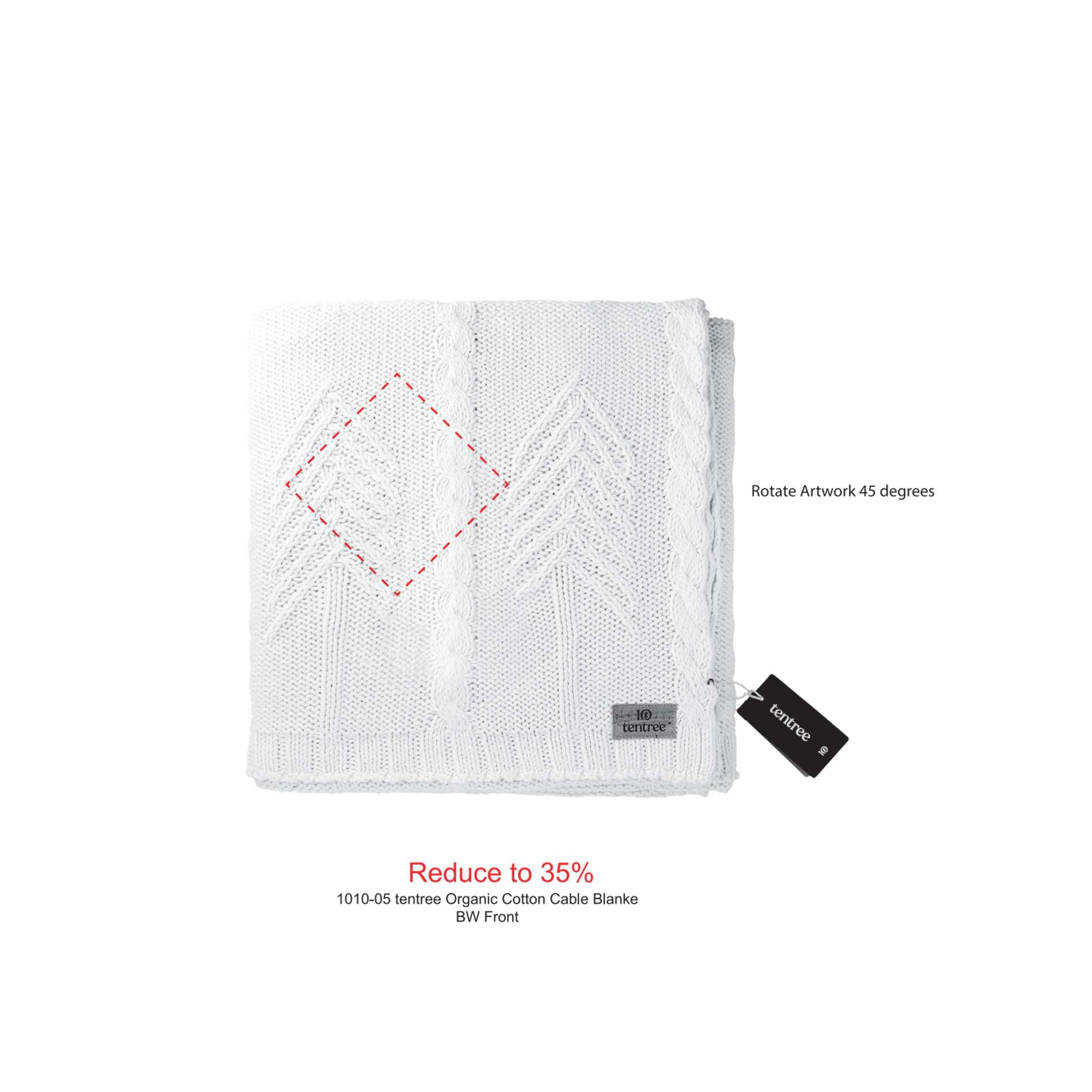 tentree Organic Cotton Cable Blanket 16