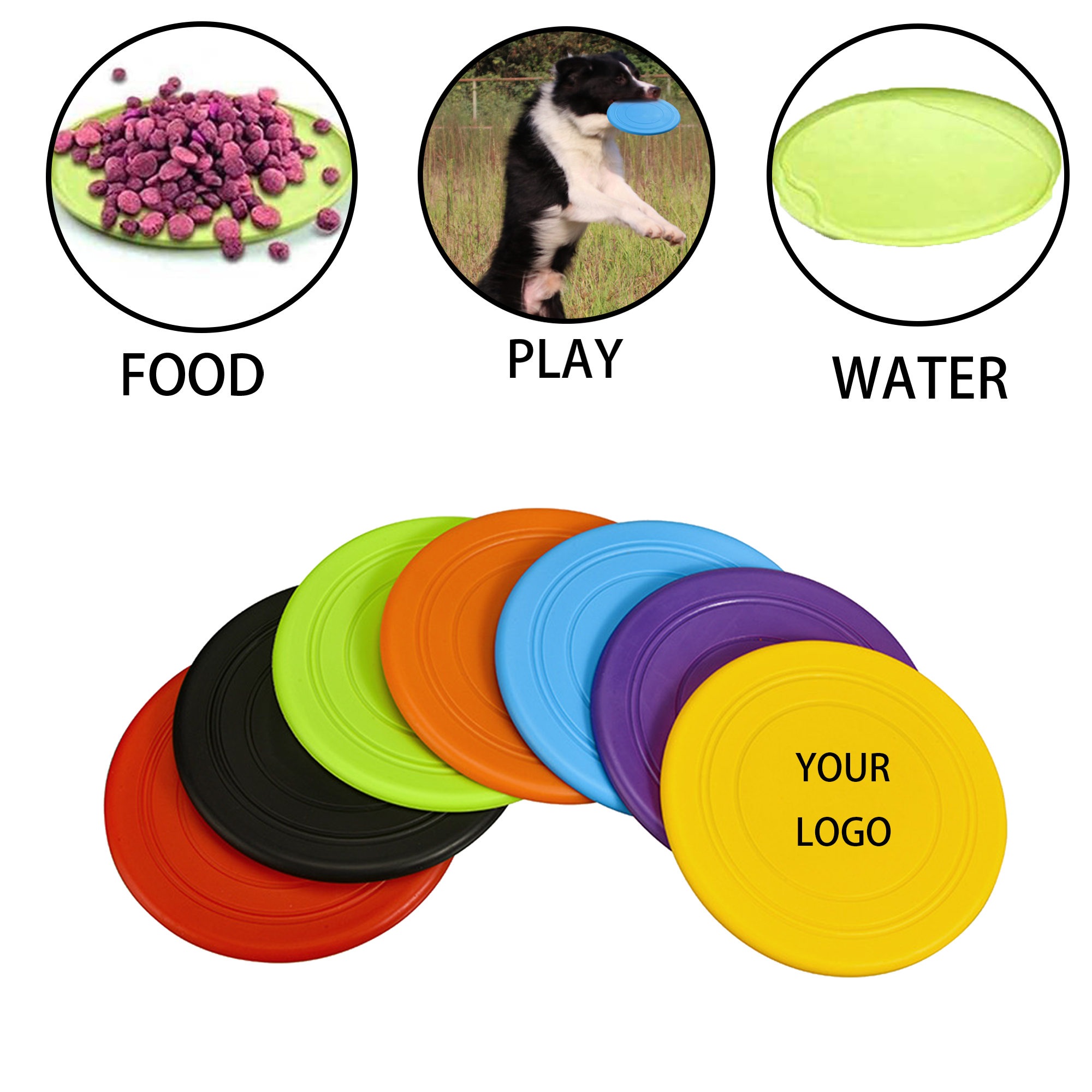 MOQ 20 PCS Dog Disc Toys for Training 3
