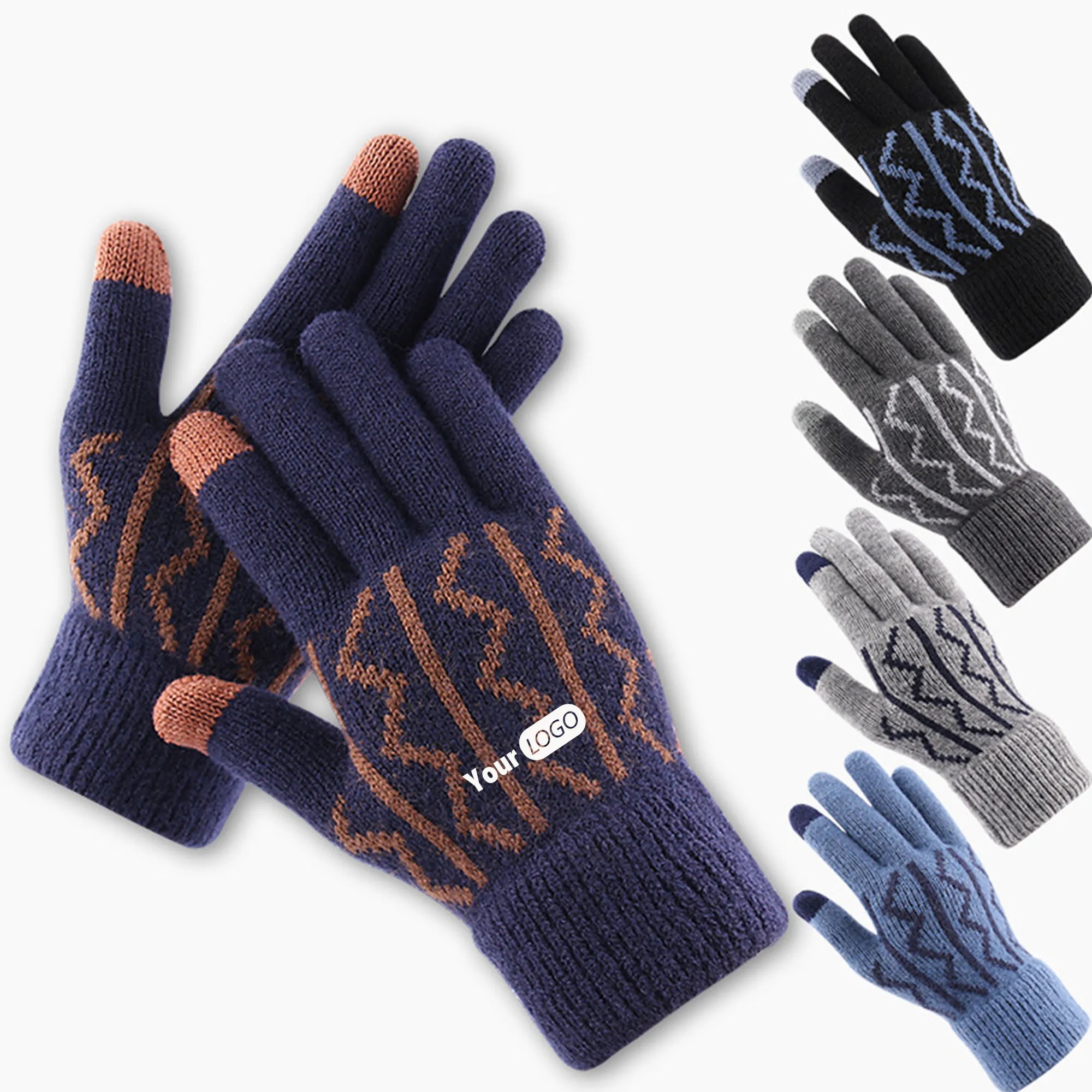 Touch Screen Warm Gloves with Thermal Soft Knit Lining 1