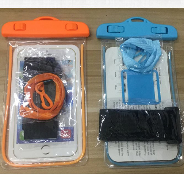 Luminous waterproof PVC mobile phone pouch 5