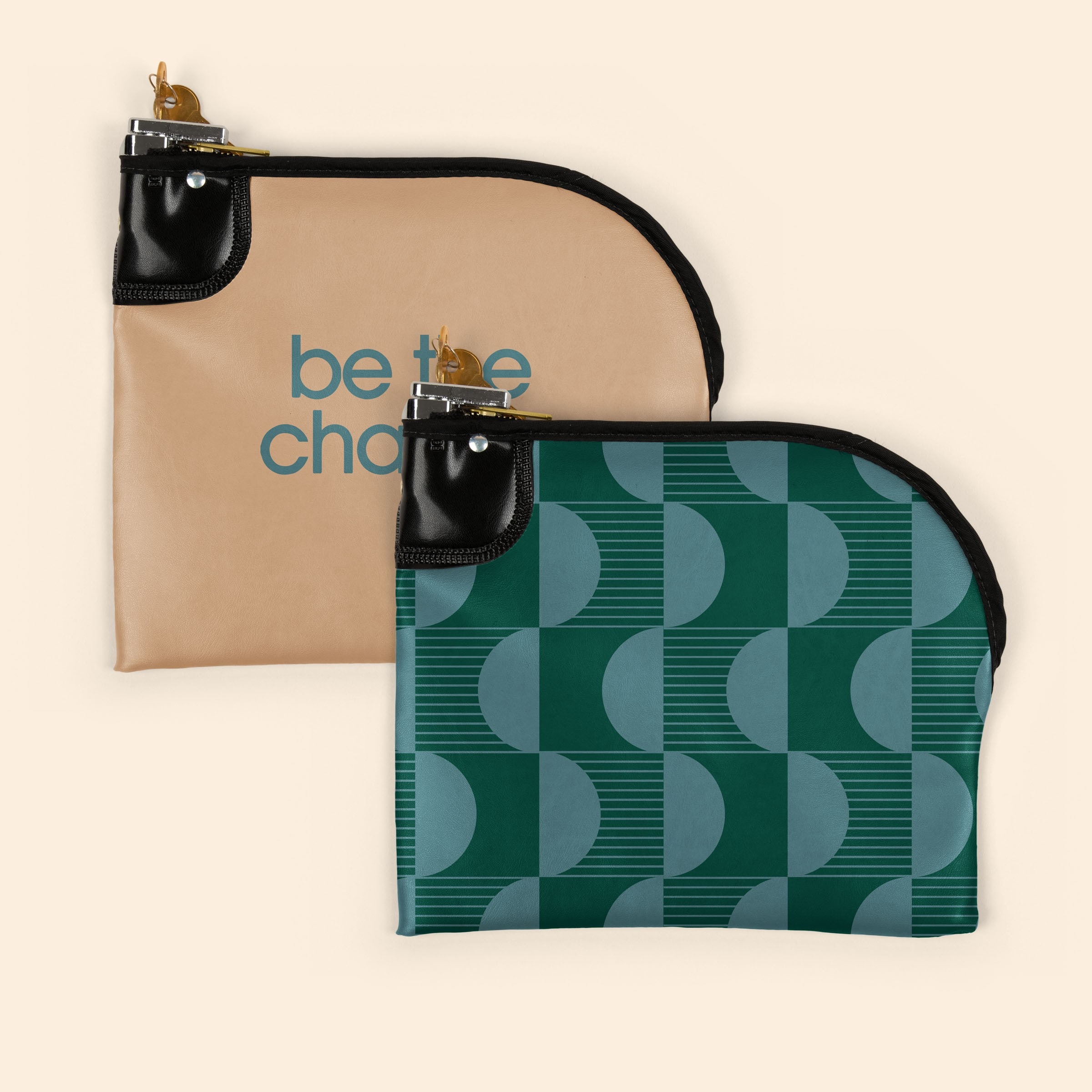 CURVED ZIPPER NIGHT DEPOSIT BAG EV 10.5X9