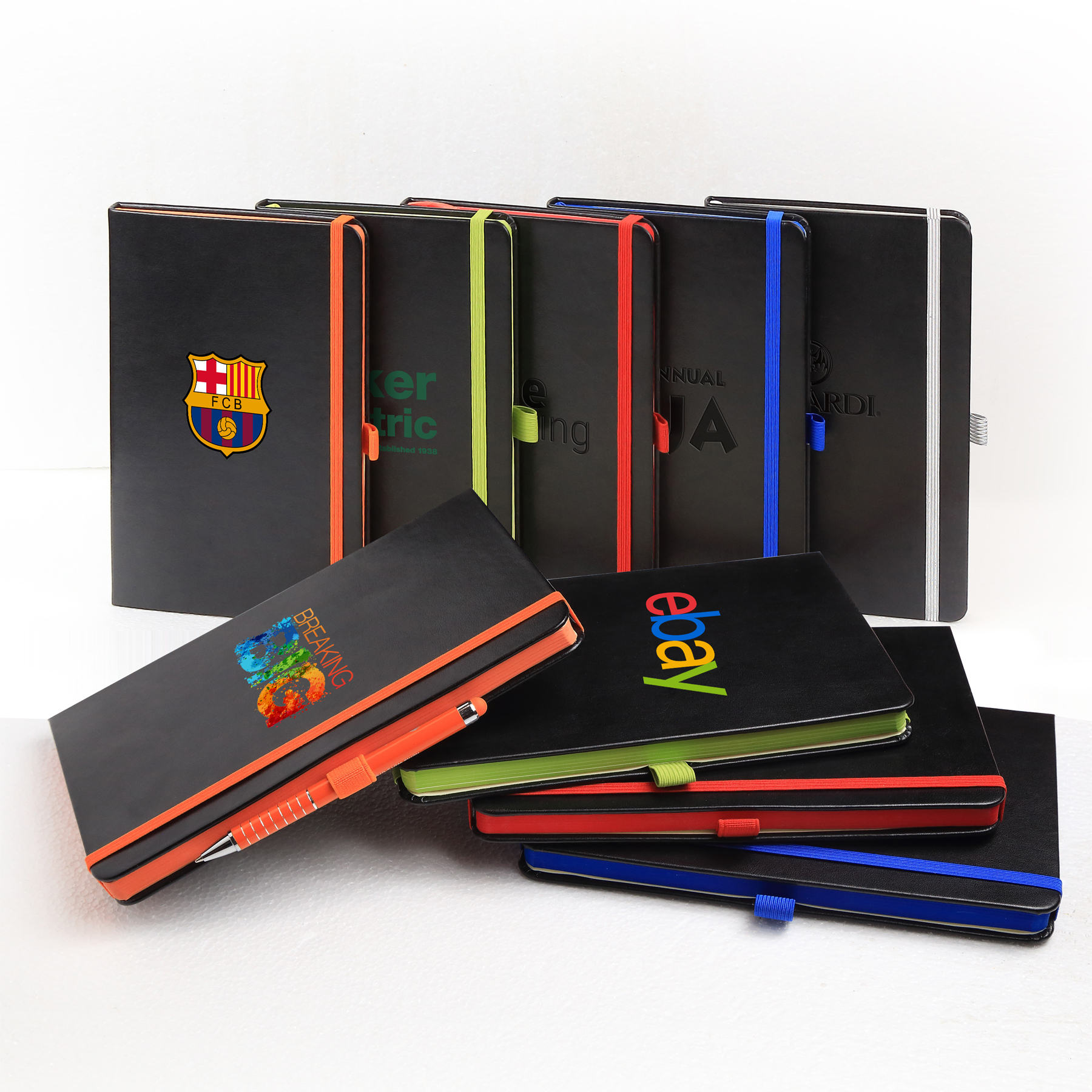 Madison PU Leather 5"W x 8"H 192 Pages Journal Book (Orange)