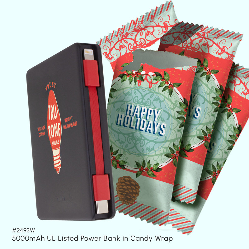 5000mAh UL Listed Power Bank in Candy Wrap 24