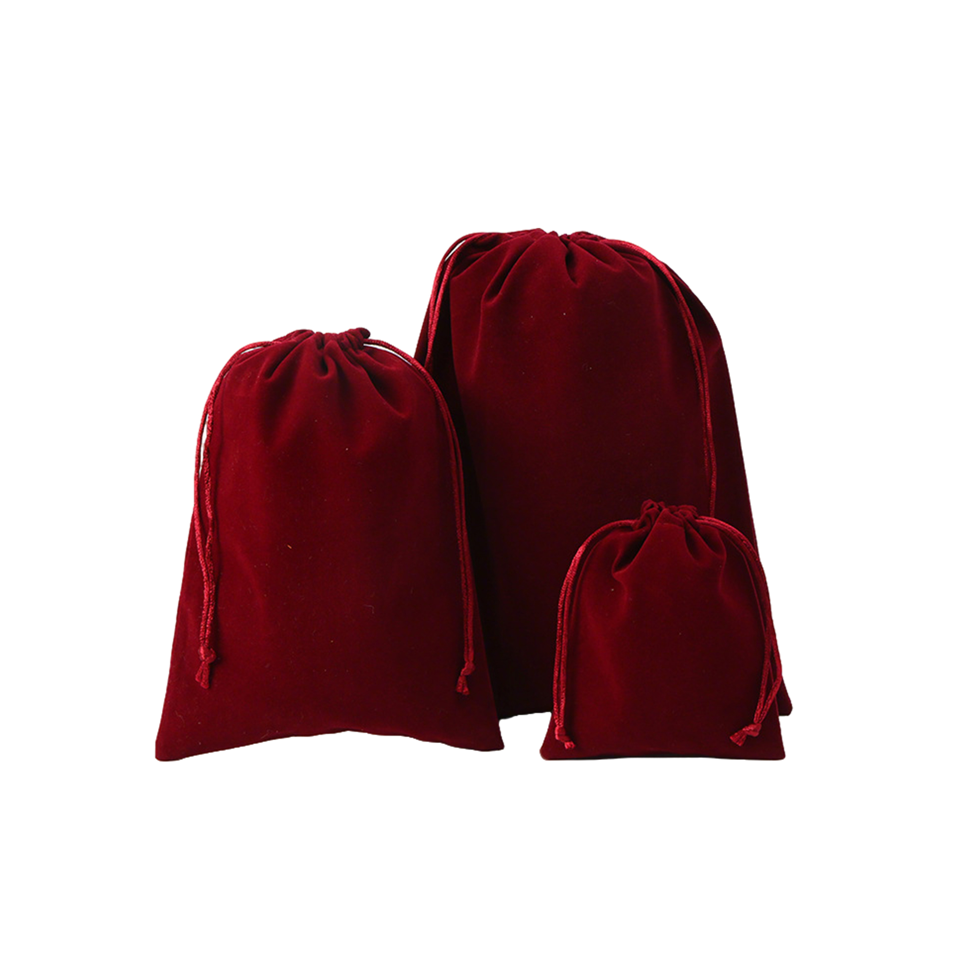 Flocked Drawstring Jewelry Storage Bag 13