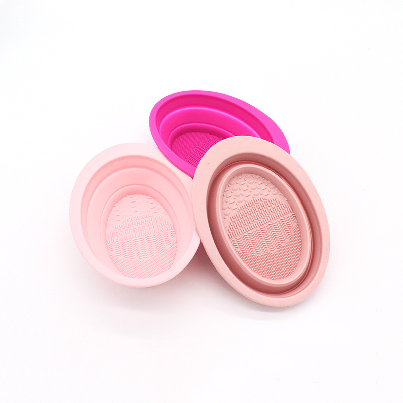 Foldable Makeup Brush Cleaner Cleaning Bowl--Round Shape 19
