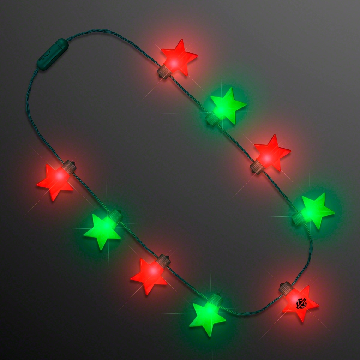 Christmas Stars Light Up String Necklace 3