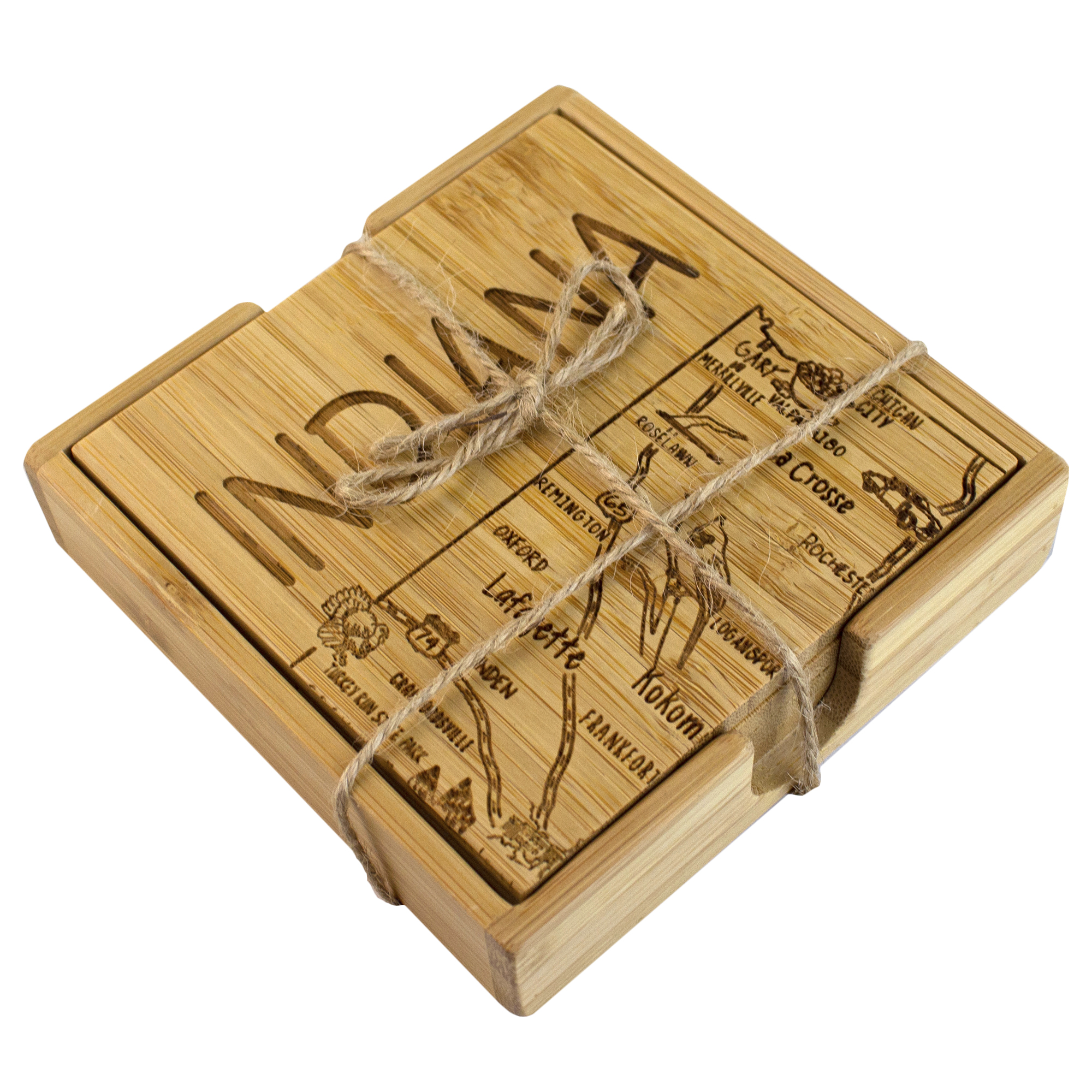 Indiana Puzzle Coaster Set 12