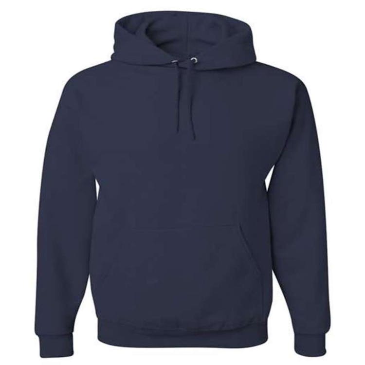 NuBlend Hooded Pullover Navy Small, custom hoodie or sweatshirt with logo imprint 2