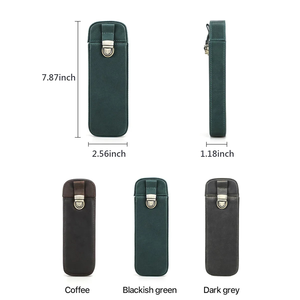 Exquisite Leather Handmade Hard Pen Storage Box 7