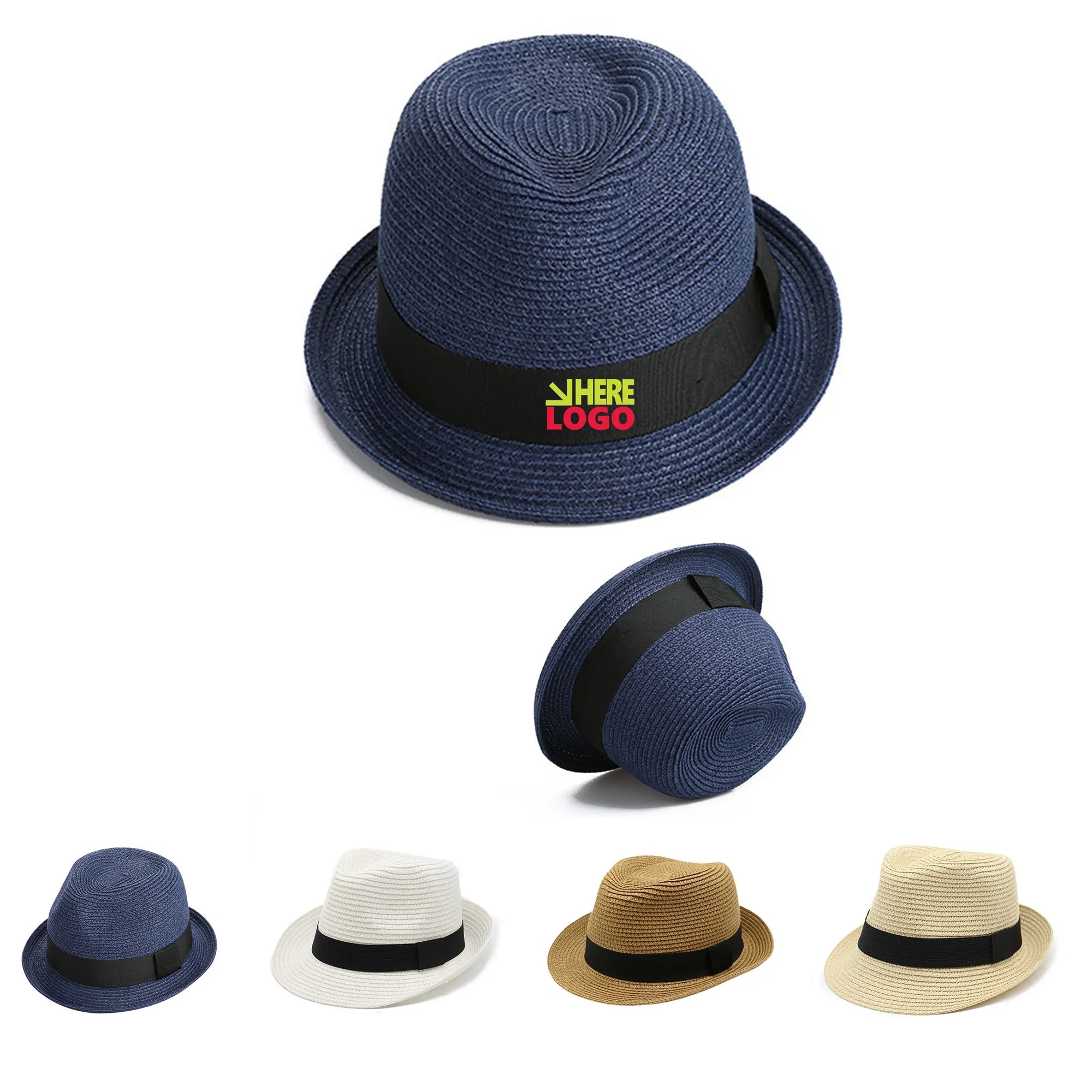 Short Brim Beach Sun Trilby Hat 2