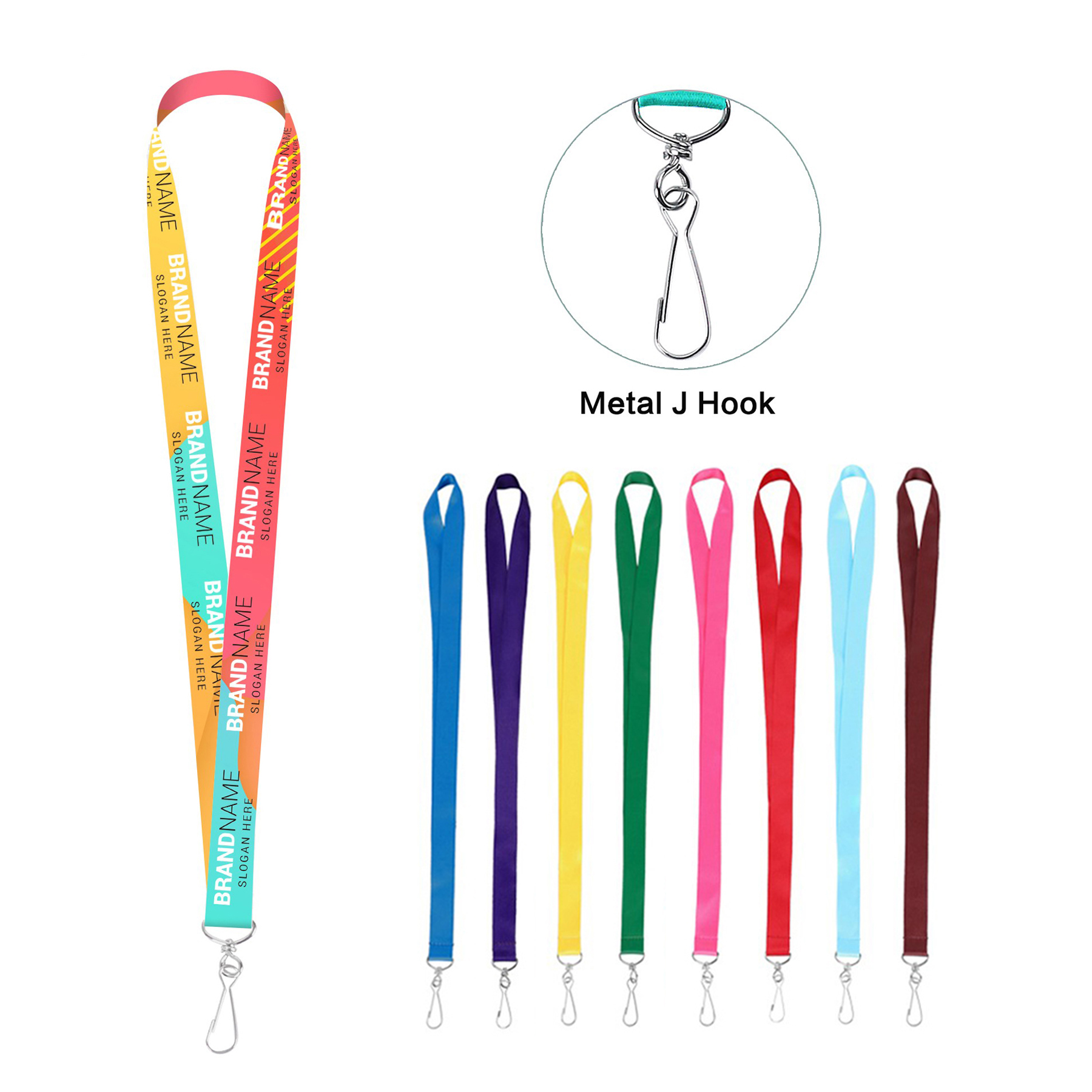 3/4" Full Color Dye Sublimated Lanyard 3