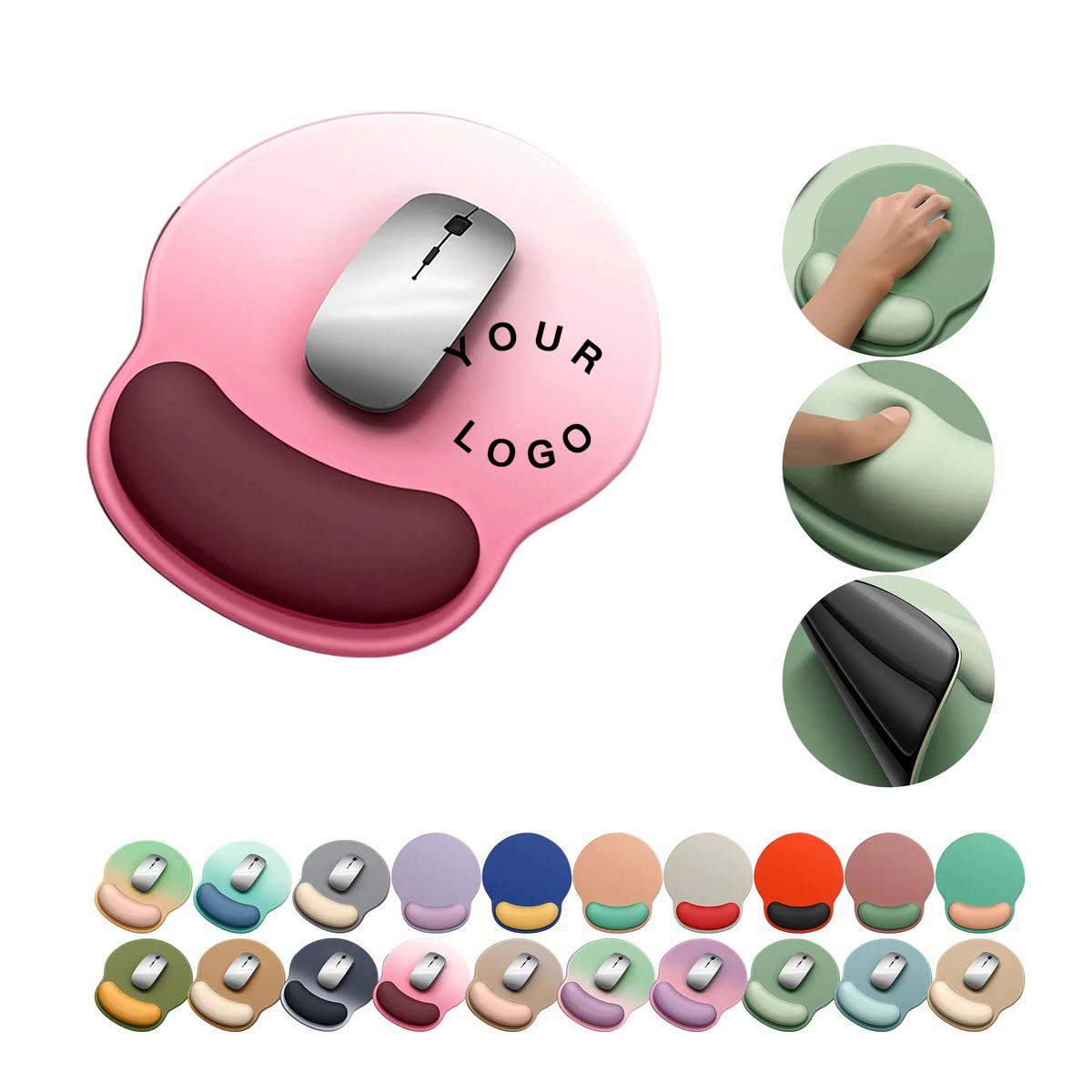 Gel Wrist Support Mouse Pad for Office and Gaming 8
