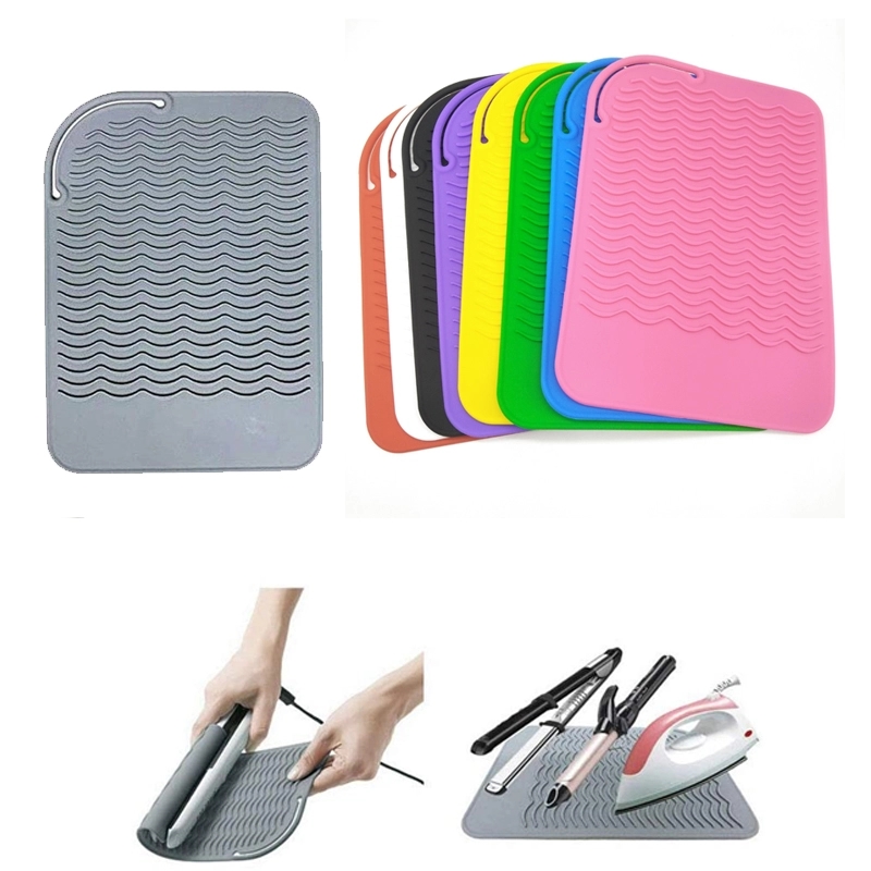 Heat Resistant Silicone Mat For Hair Straightener 2