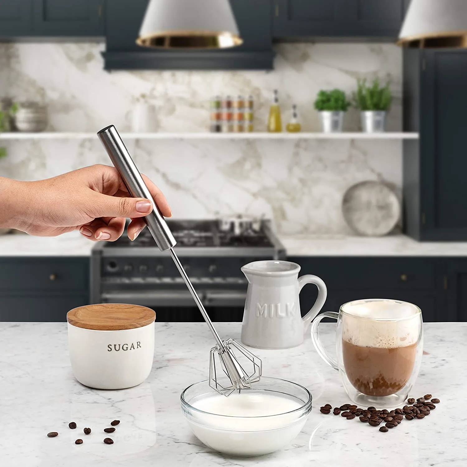 Stainless Steel Egg Beater 4