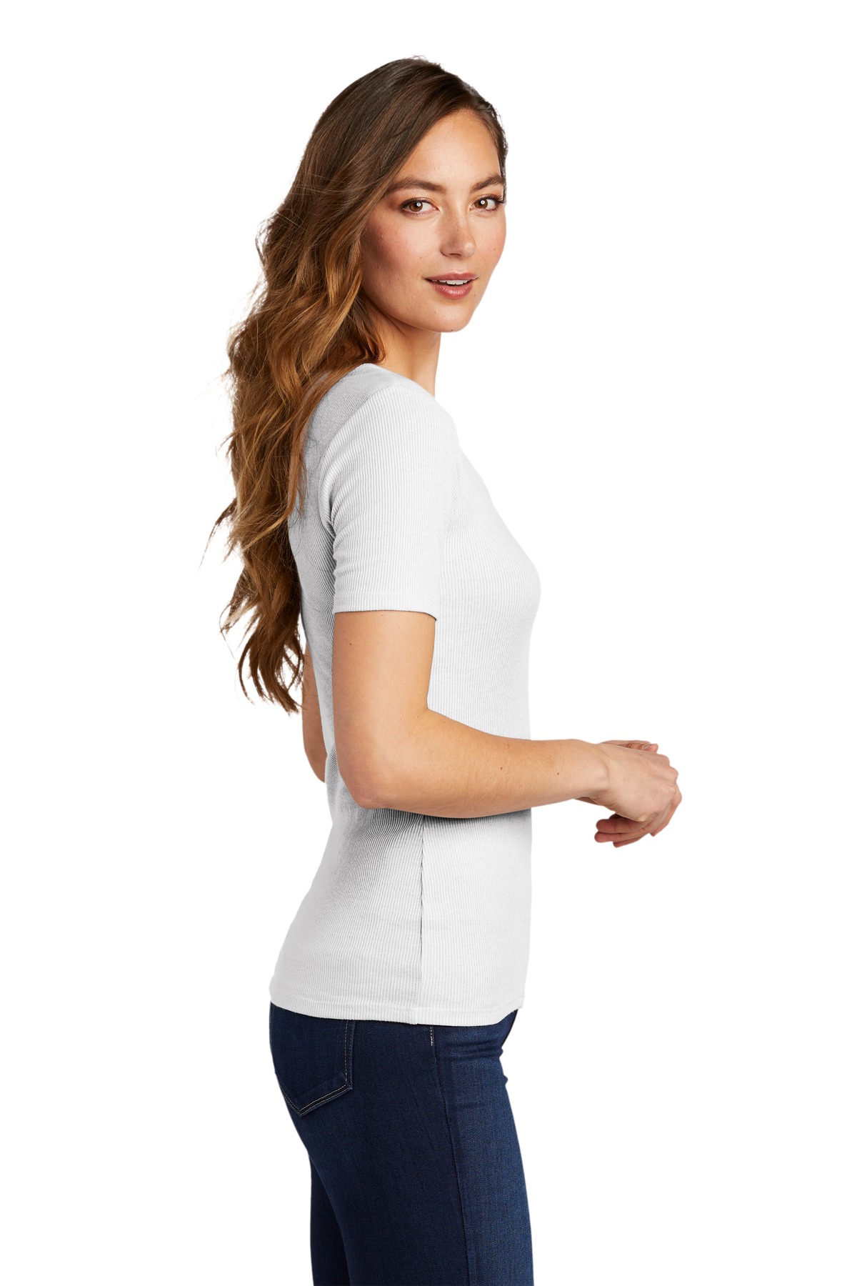 District® Women's V.I.T. Rib Scoop Neck Tee 15
