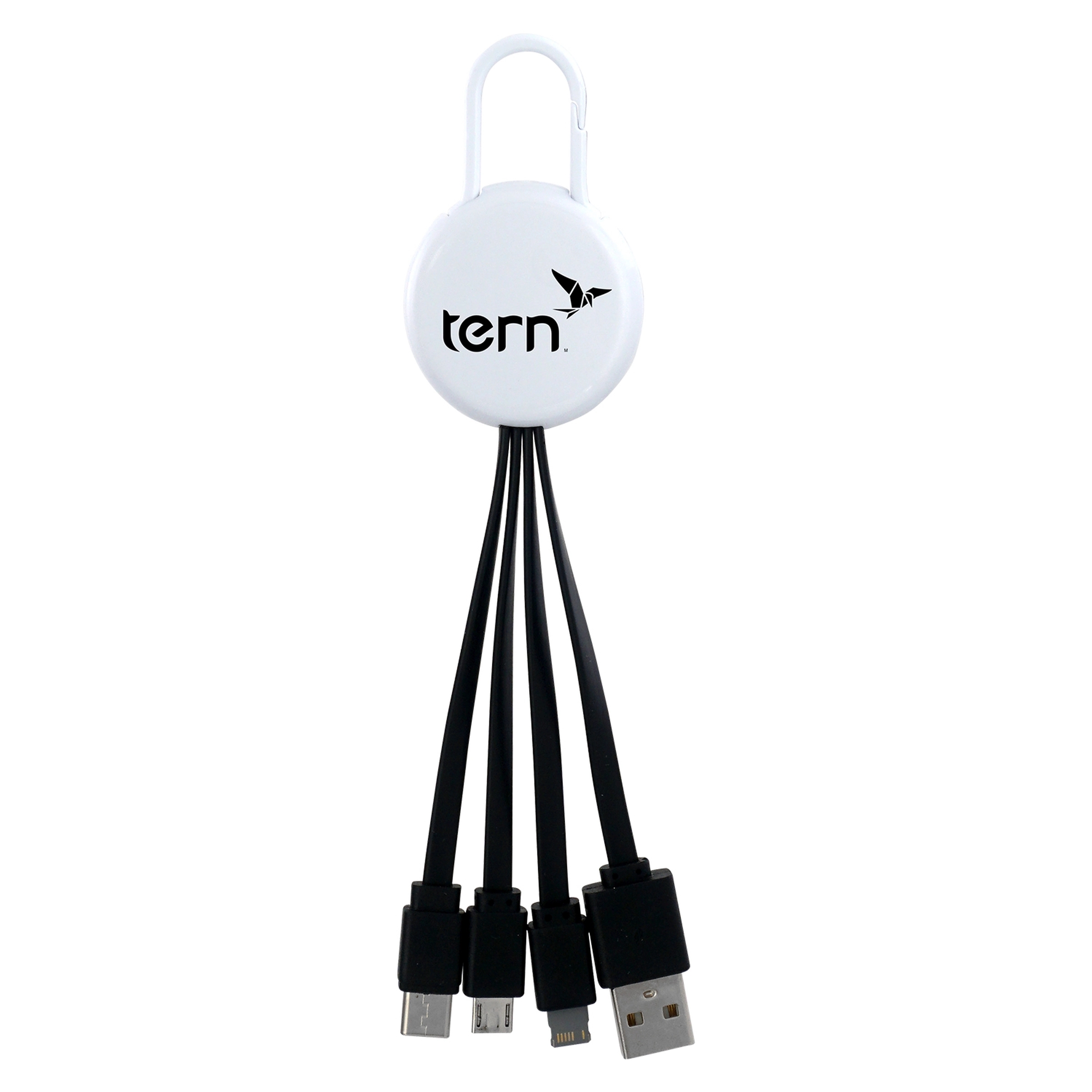 WHITE COLORFUL CLIP 3 IN 1 CHARGING CABLE 16