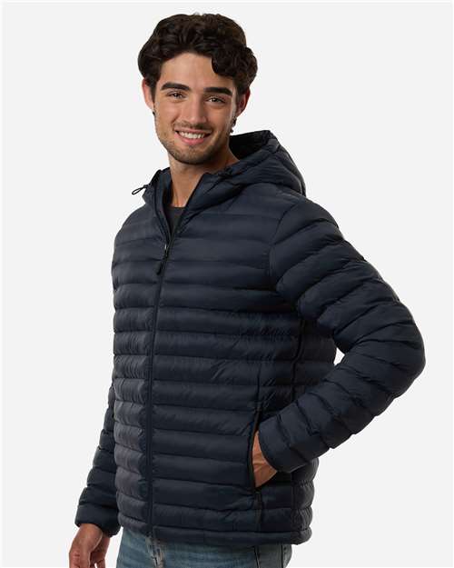 Men's Lightweight Poly-filled Hooded Puffer Jacket - 26715 10