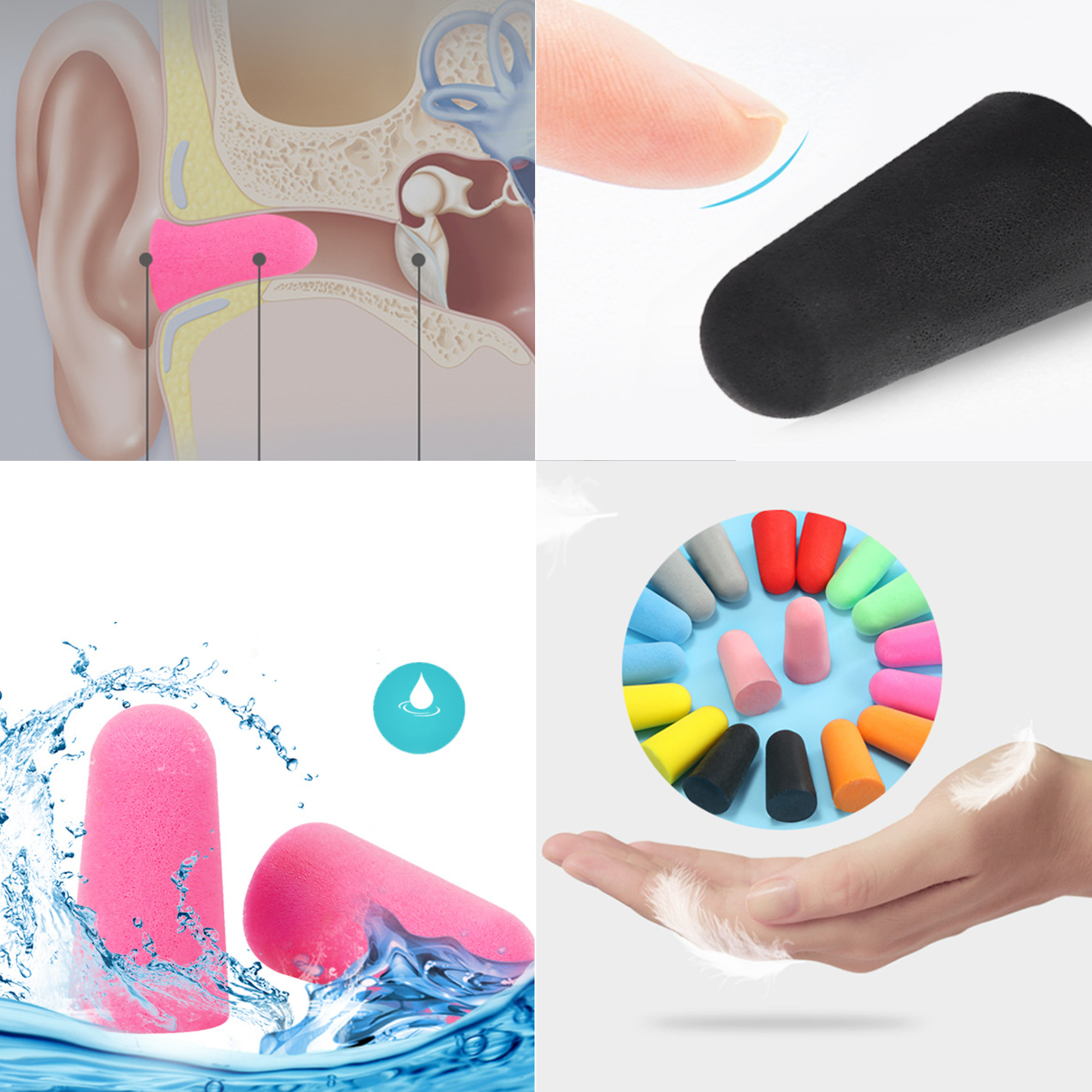 Soft Foam Earplugs In Reusable Case 3