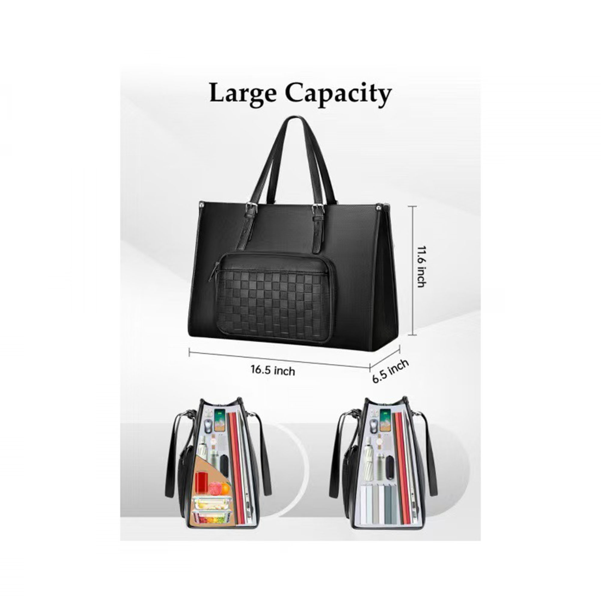 Laptop Tote with Insulated Lunch Compartment 5