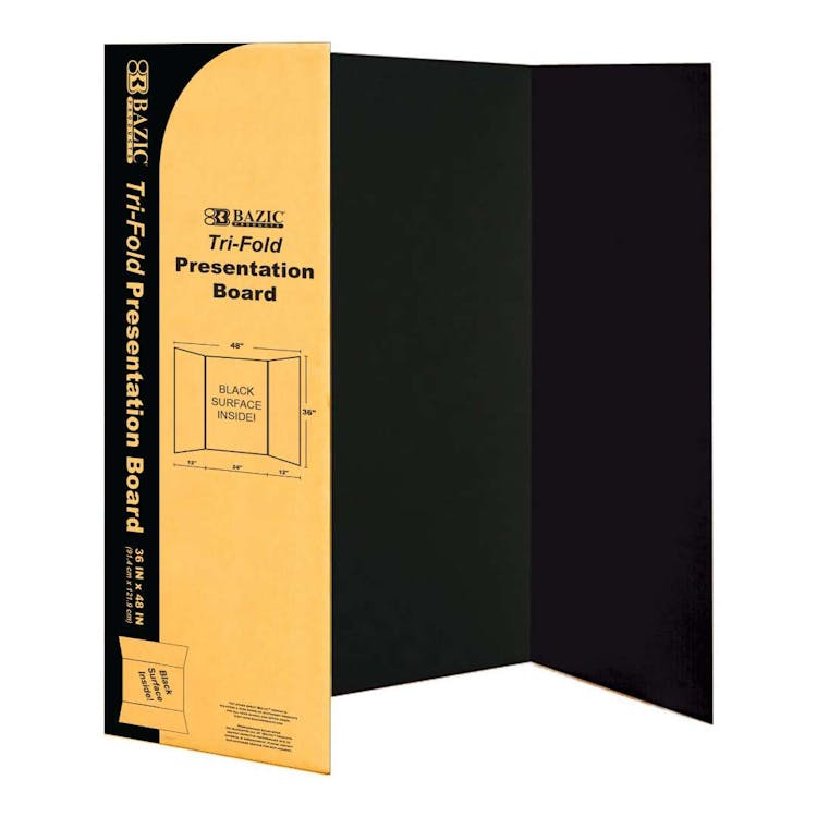 Tri-Fold Poster Board - Black 1