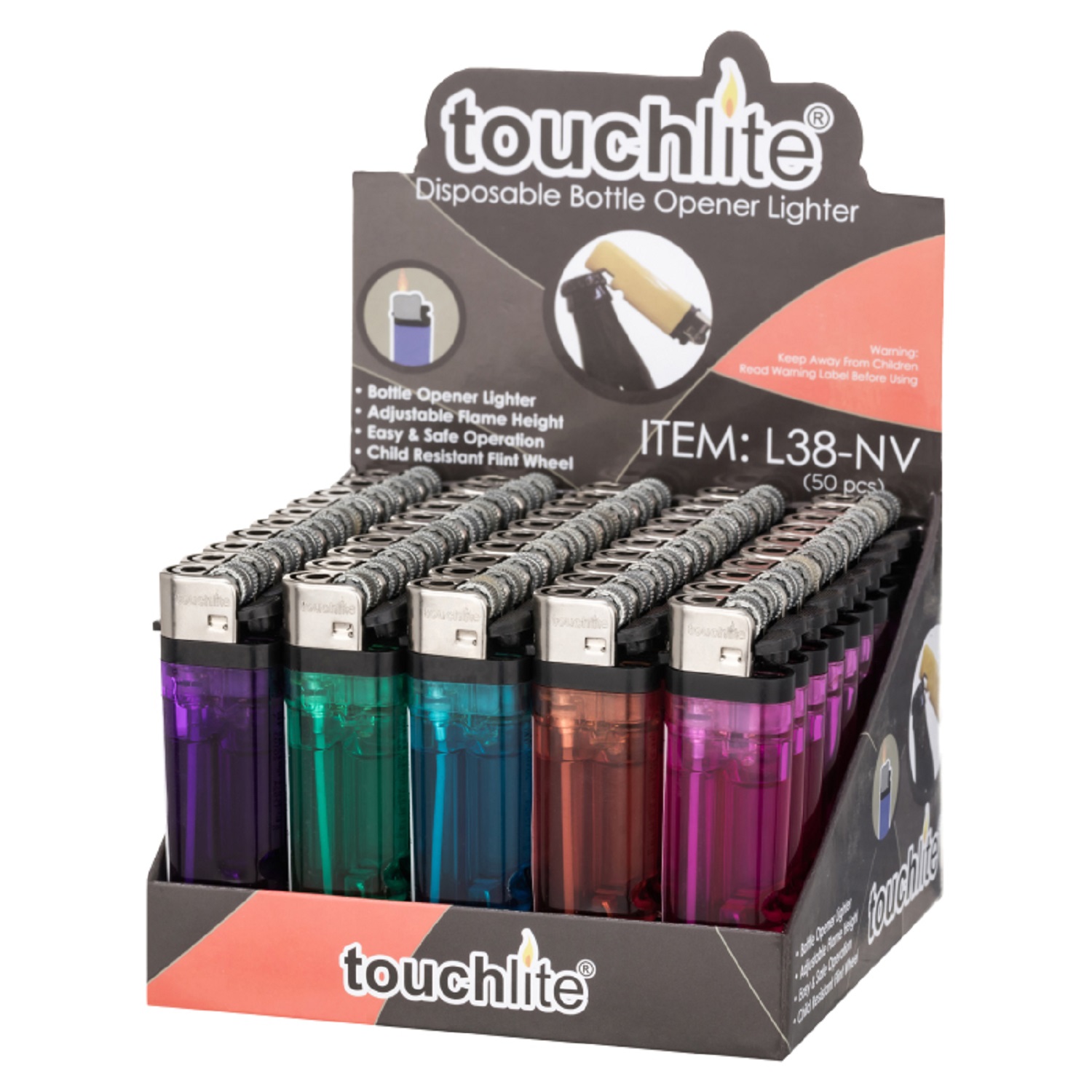 Standard Flame Lighter with Bottle Opener 13