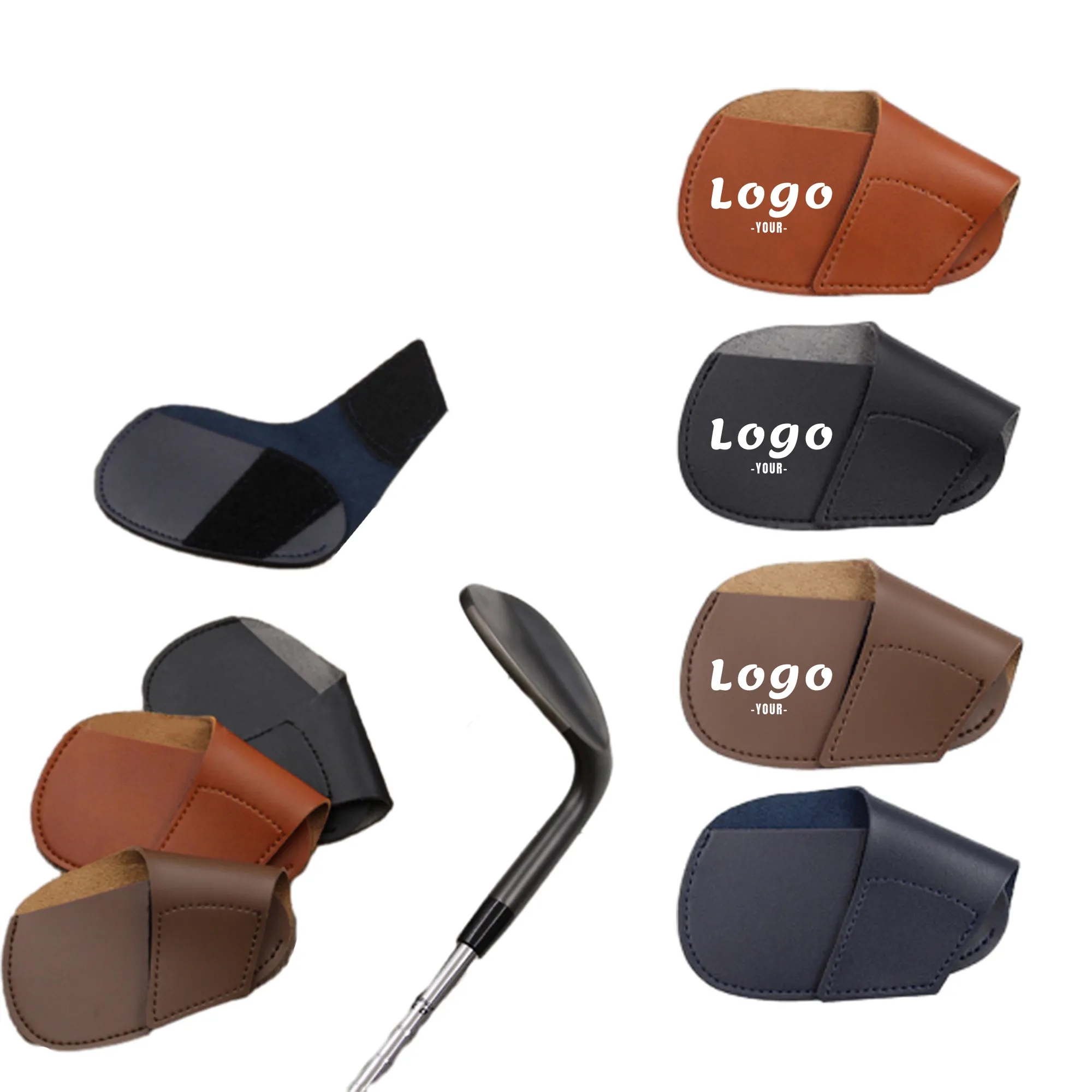 4.3" x 2.8" PU Leather Golf Club Head Cover 3