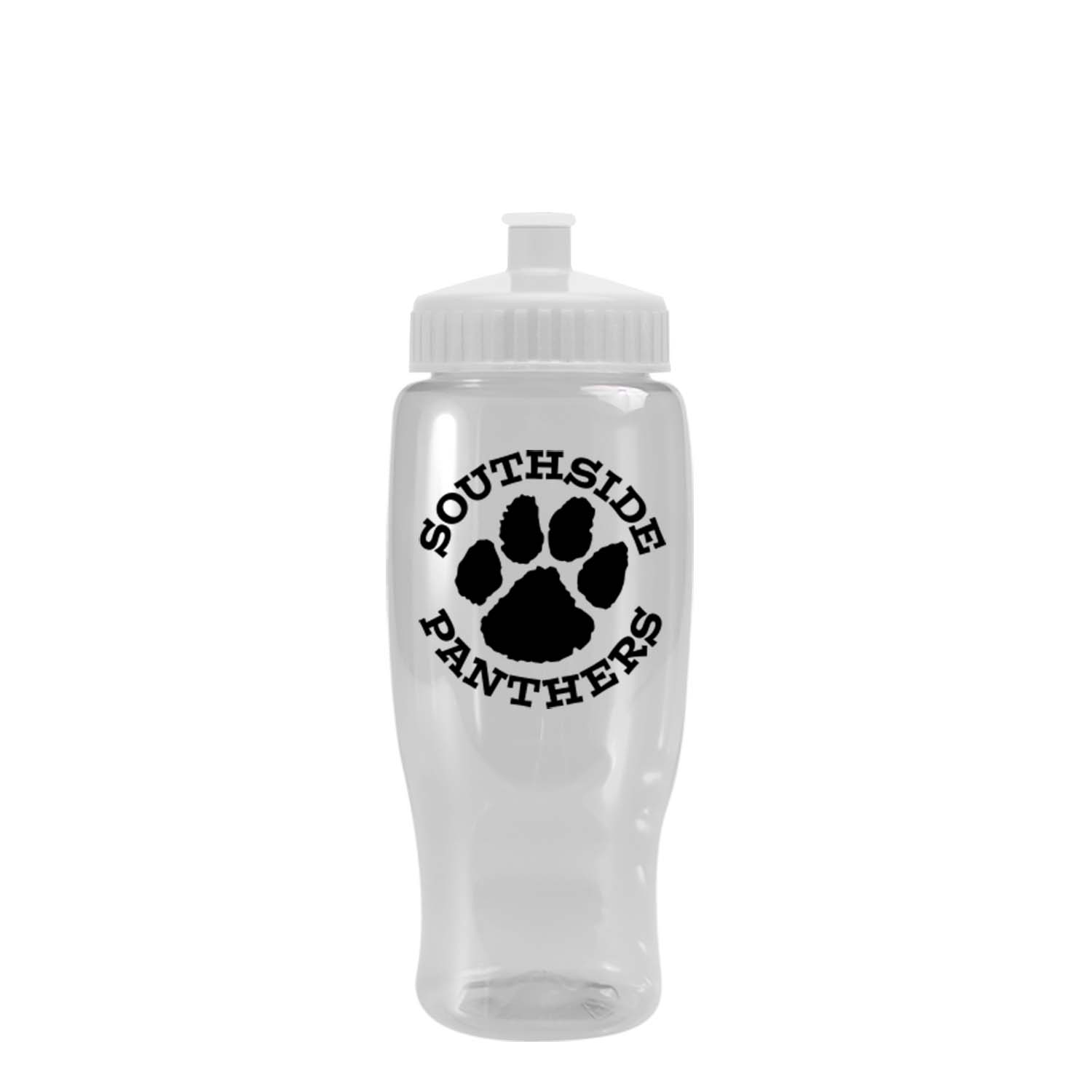 Poly-pure - 27 oz. Transparent Bottle with Push pull 8