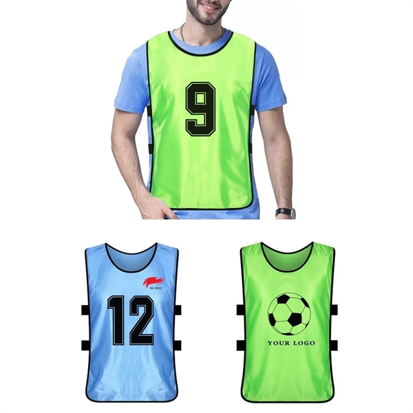 Adult & Kids' Polyester Training Pinnie with Elastic Side 8
