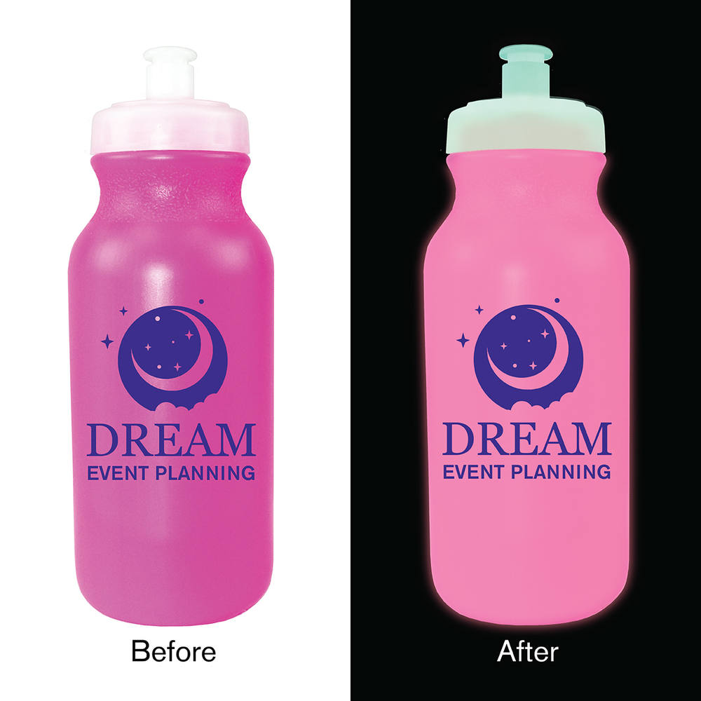 20 oz. Nite Glow Value Cycle Bottle with Push 'n Pull Cap 19