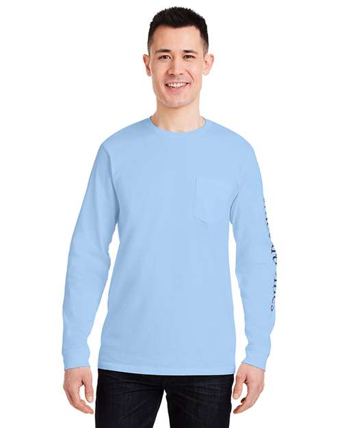Unisex Long Sleeve Pocket T-Shirt - V021214 2