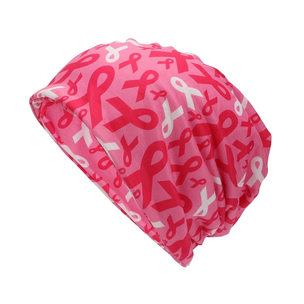 Breast Cancer Slouchy Beanie Hats 2