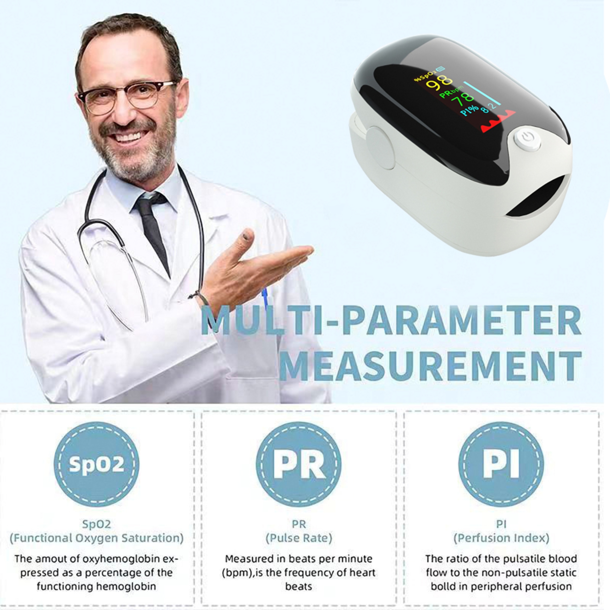 Finger Clip On Oximeter 5