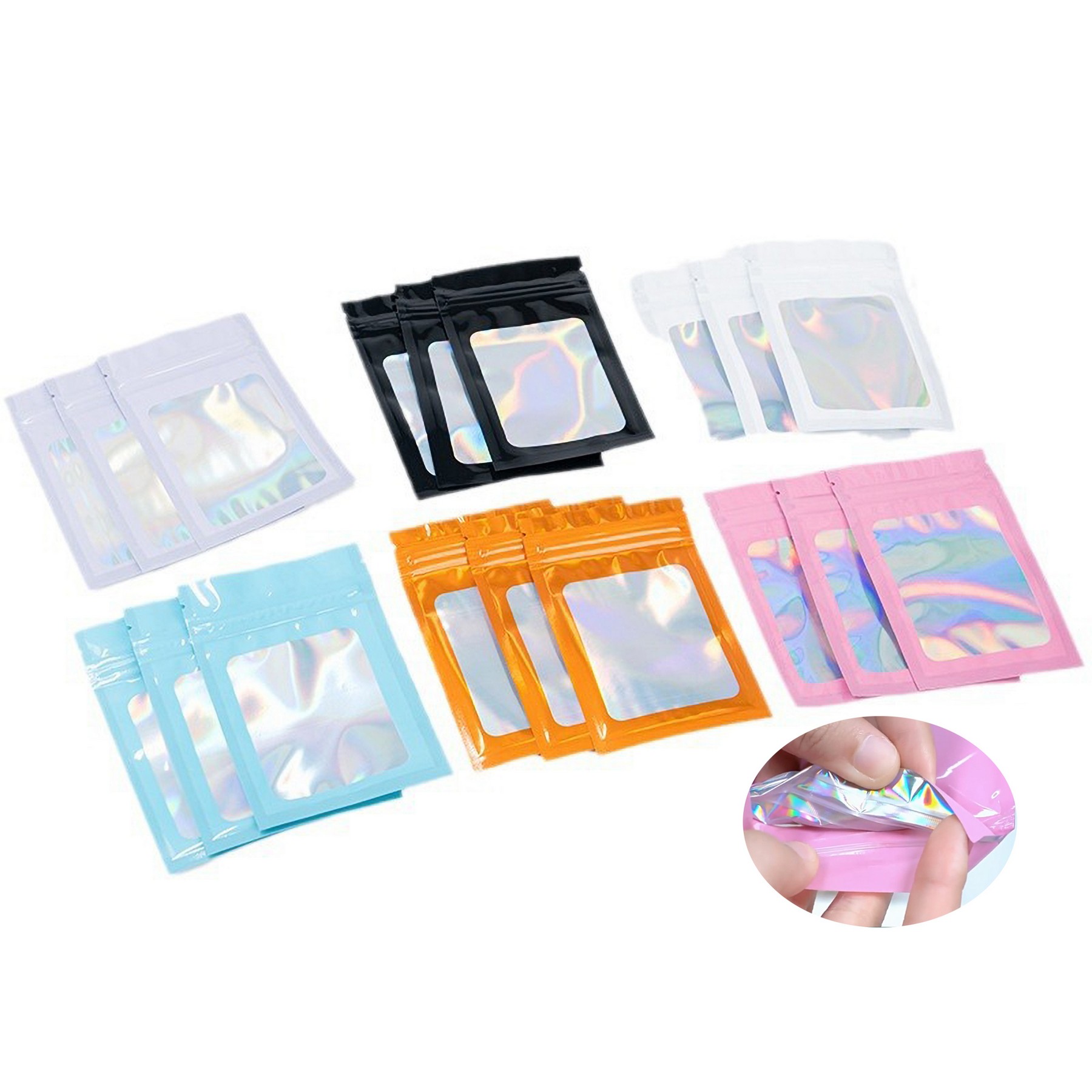 Mylar Holographic Resealable Bags 7