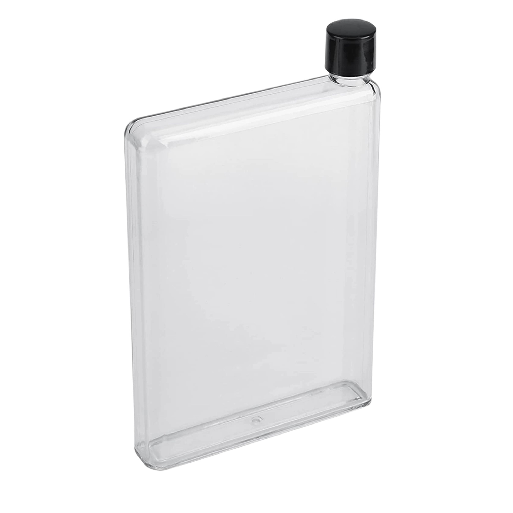 Clear Reusable Slim Flat Water Bottle 3