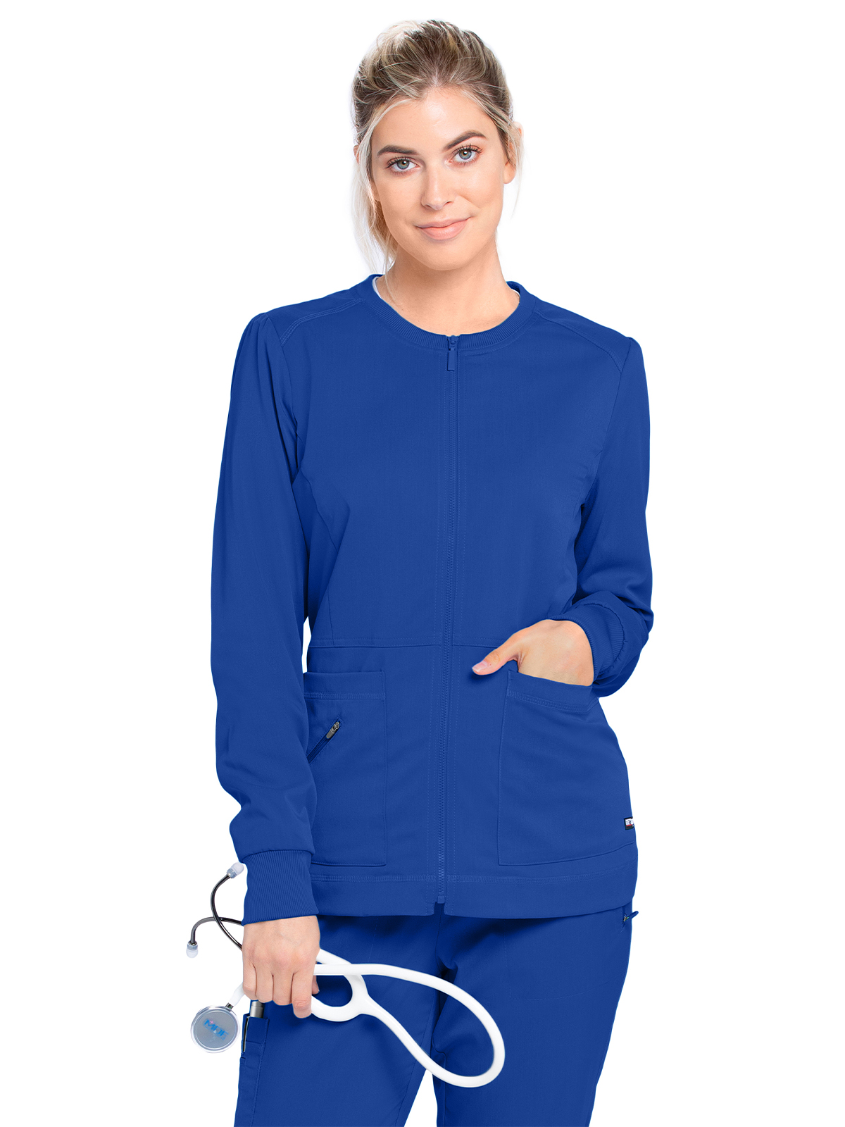 Grey's Anatomy Spandex Stretch - Women's Three-Pocket Millie Warm-Up Jacket 18