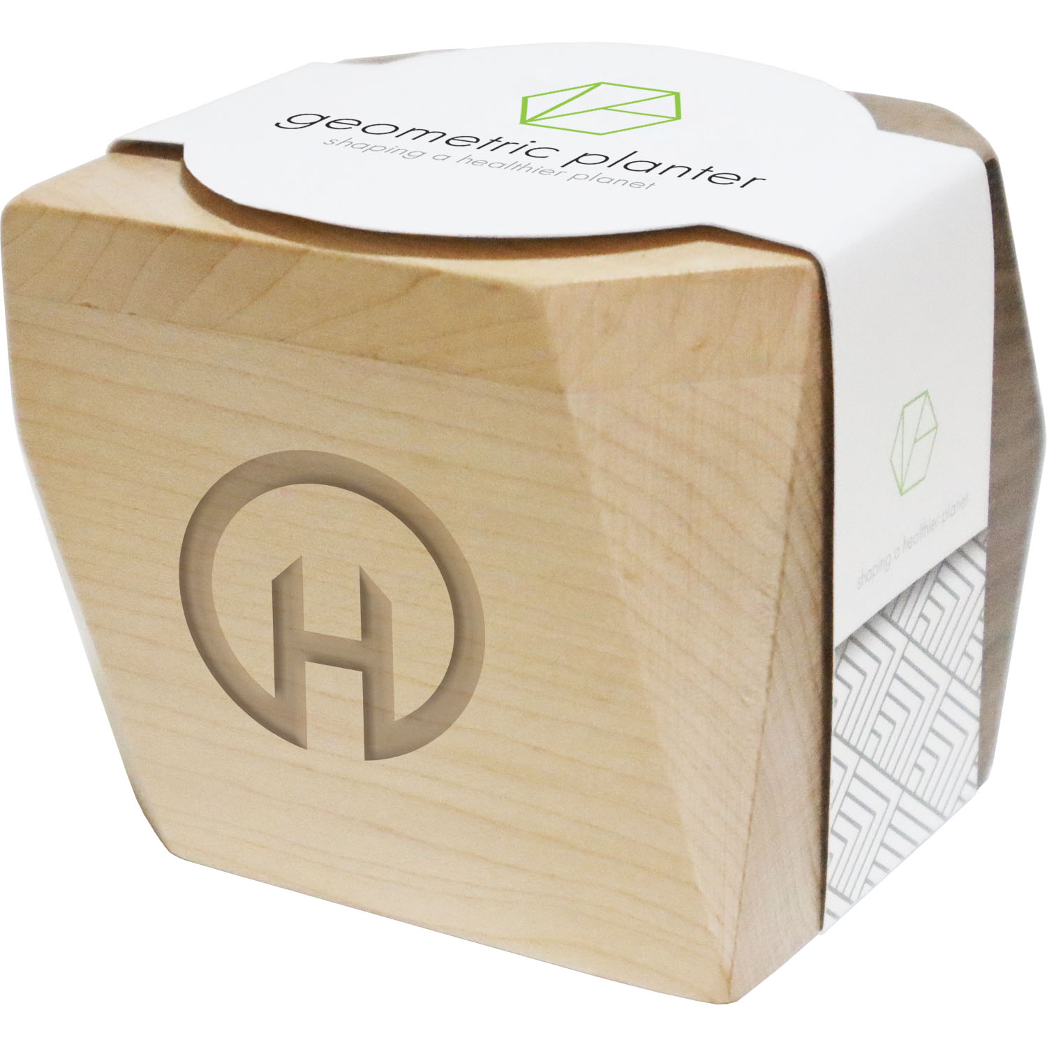 Geometric Wooden Planter 4