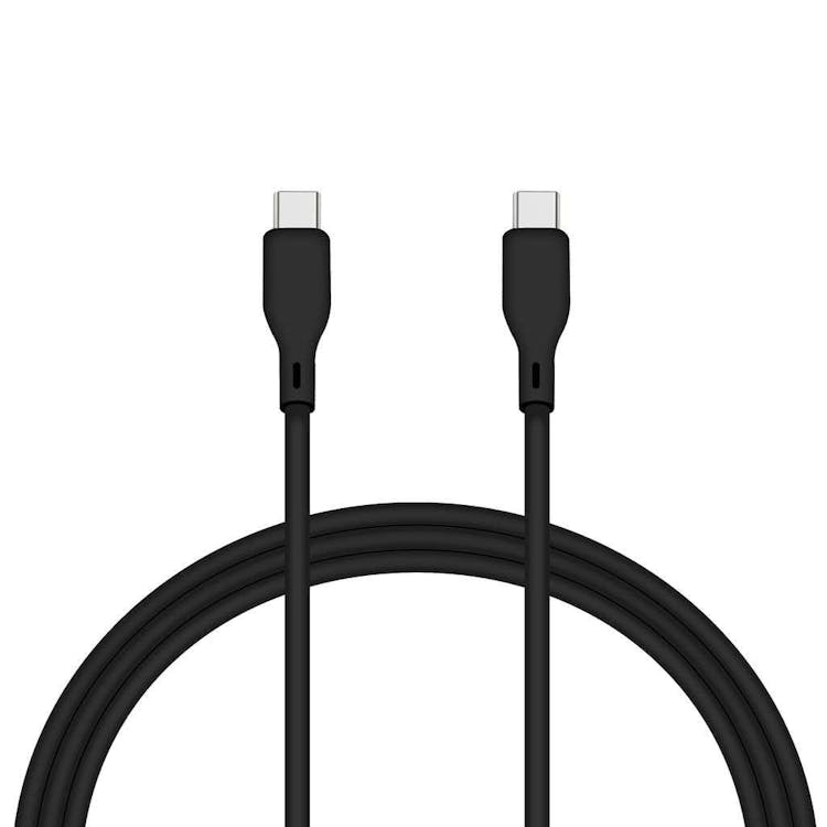 USB-C To USB-C Silicone Cables - 4' Black 2