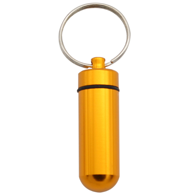 Aluminum Alloy Pill Storage Keychain 4