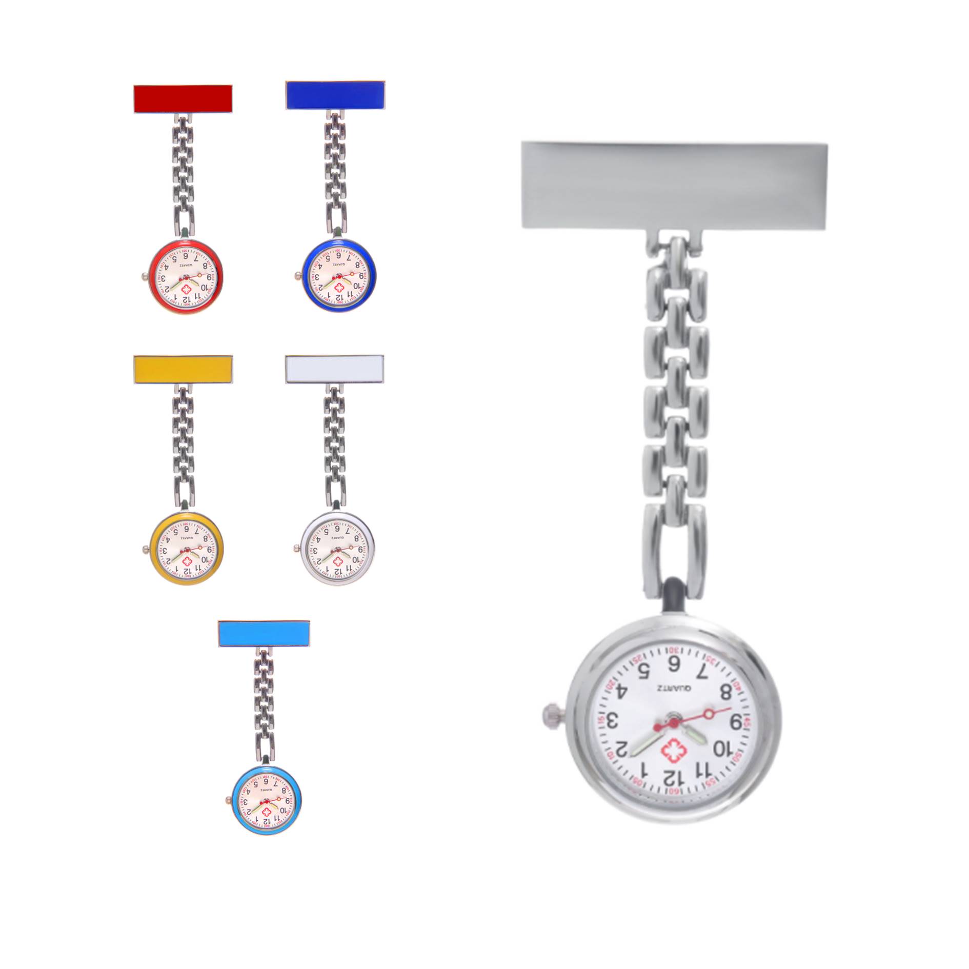 Portable Medical Metal Clip Pocket Nurse Watch 1