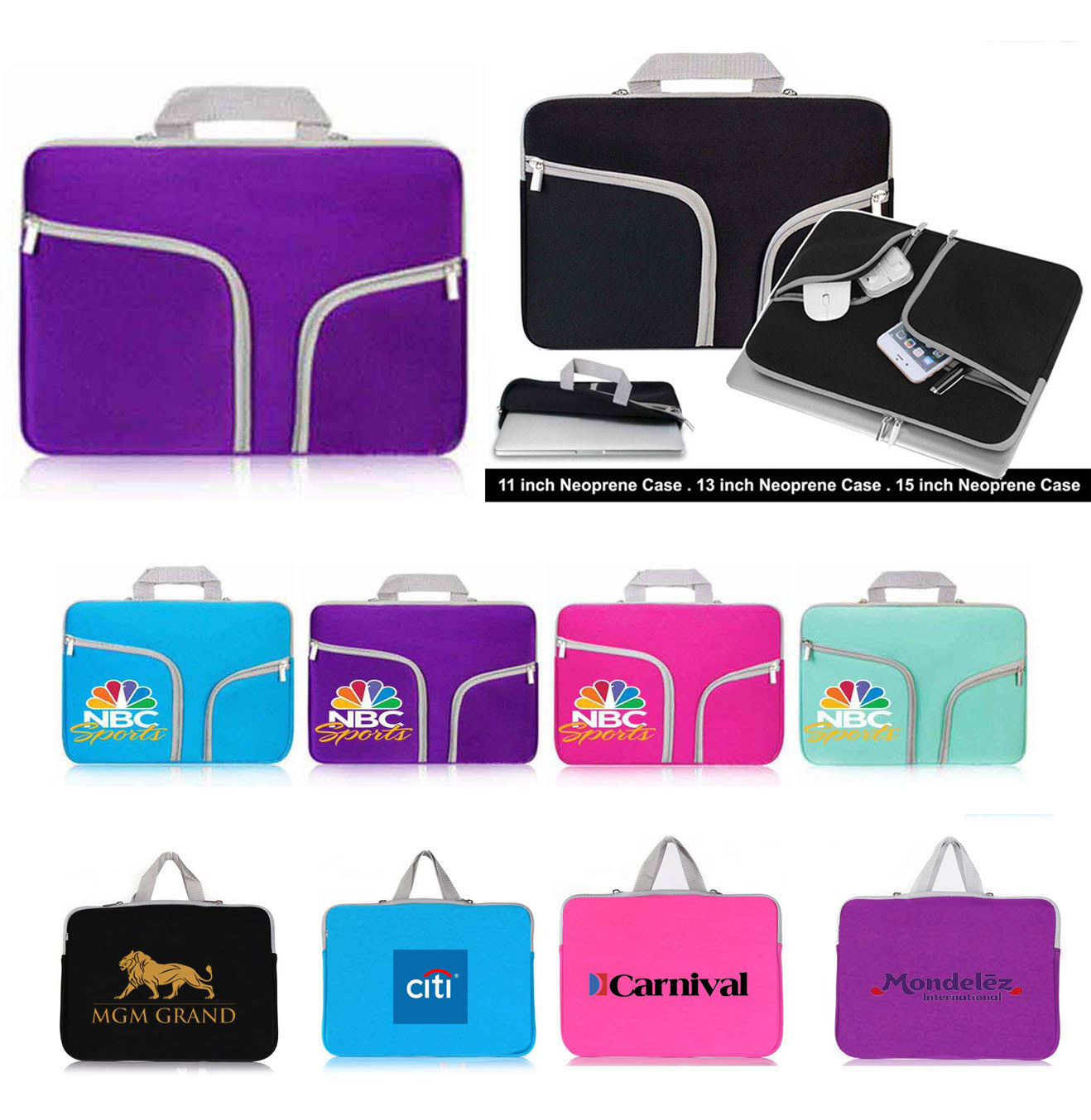 iBank ® 13" Neoprene Case compatible with MacBook Air/Pro 13/Pro 14 1