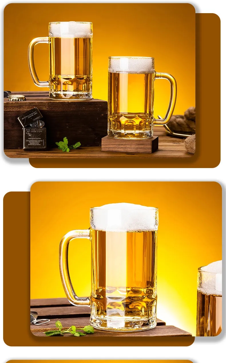 20 oz Glass Beer Mug 3