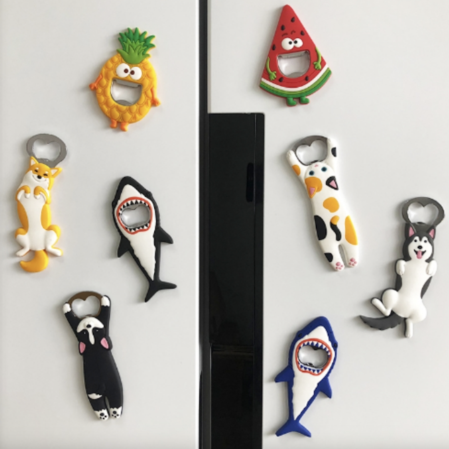 Cartoon Custom Bottle Opener Magnet 1