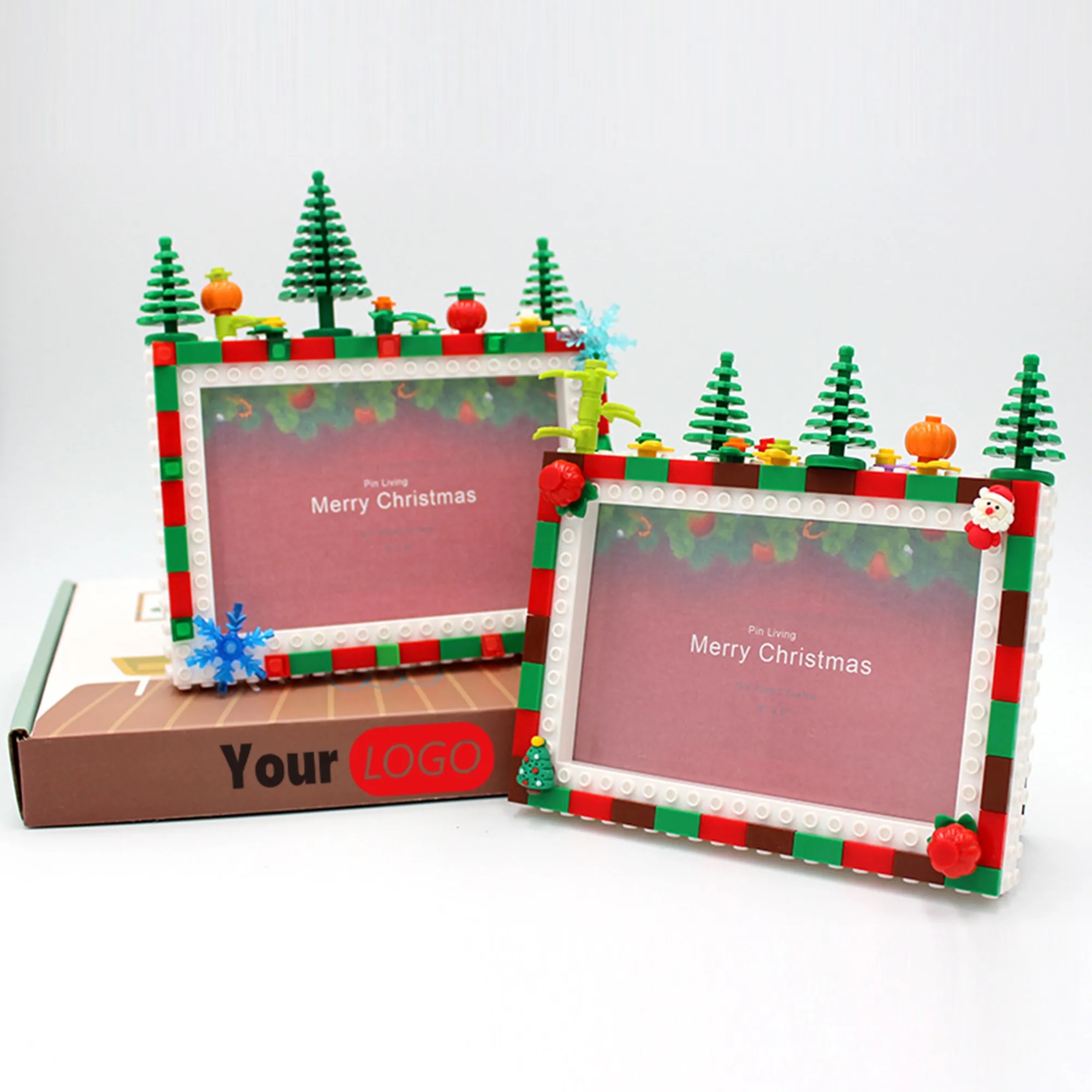Holiday Calendar Punch Out DIY Building Block Picture Frame 4