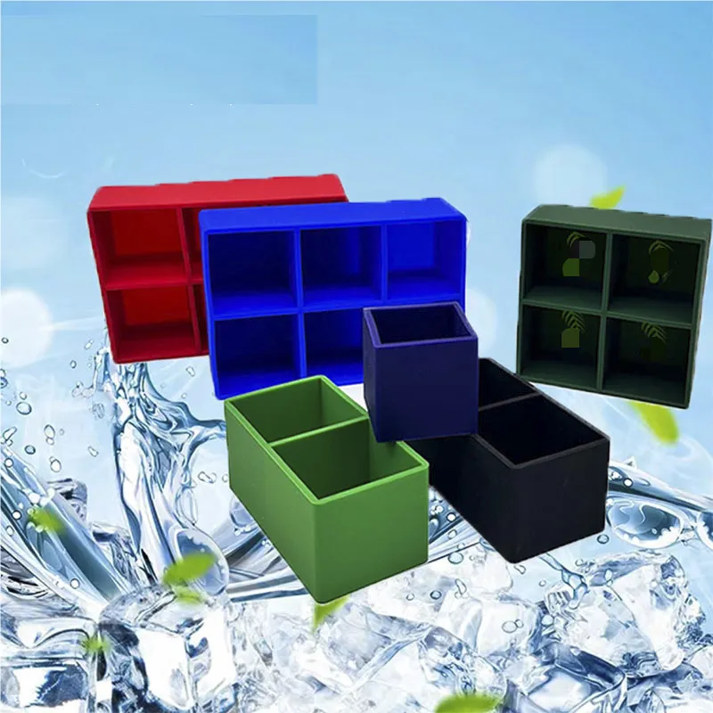 Customizable Ice Cube Tray(6/4/2 Cubes) 2