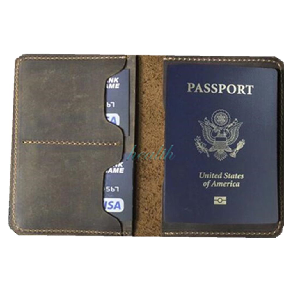 Vintage Leather Passport Cover Passport Jacket 2