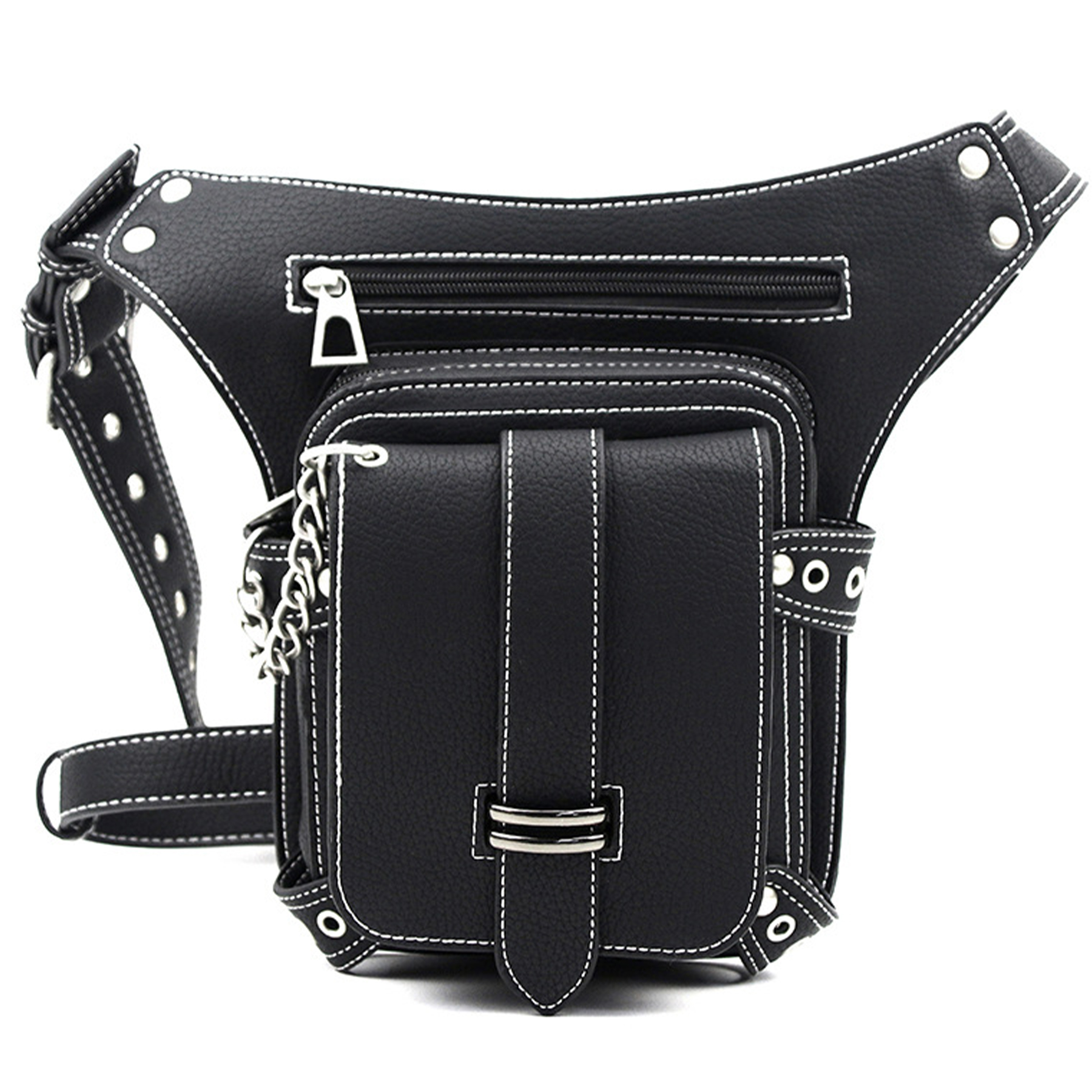 PU Steampunk vintage belt pack 3