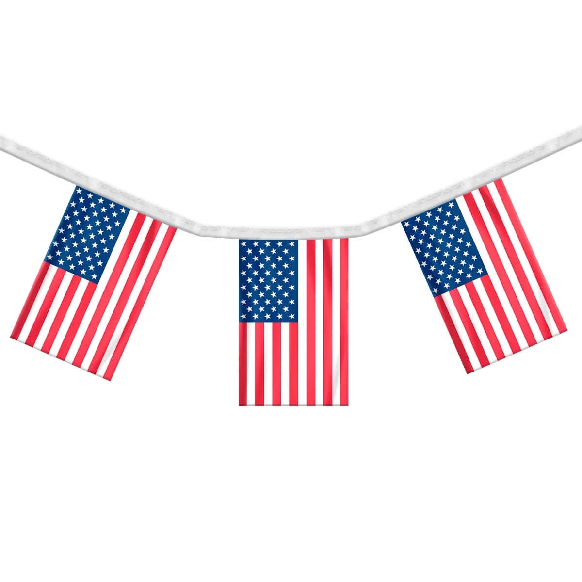 US Rectangle Streamers 12" x 18" Polyester Fabric 1