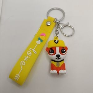 Adorable Pet Dog Puppet PVC Keychain Ring 22